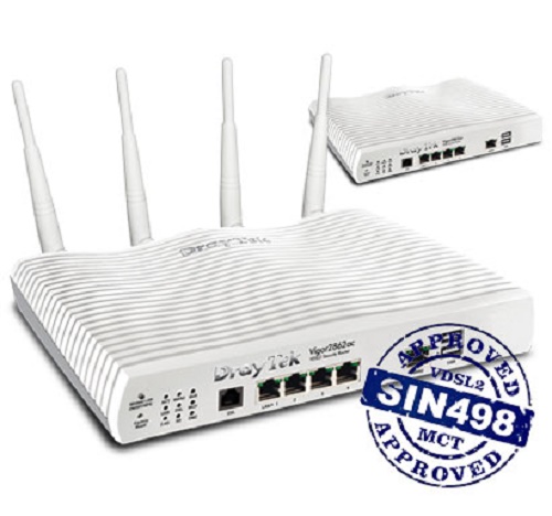 Draytek Vigor2862ac ADSL VDSL2 802.11ac Broadband Wireless Router BT SIN 498 Approved